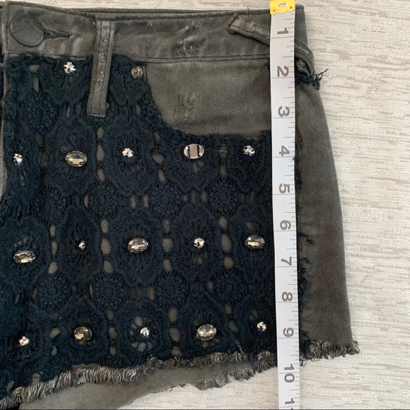 Free People Crochet & Rhinestone Embellish Shorts - Picture 8 of 8